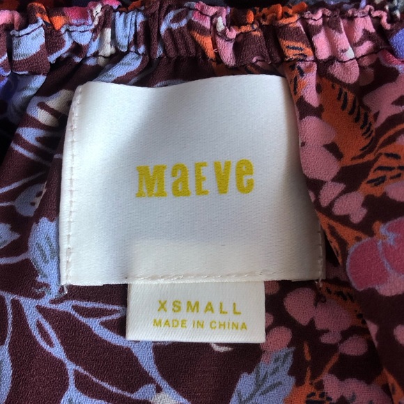 Anthropologie Maeve Vallita Floral Off Shoulder Ruffle Top. Size: XSmall. - Picture 8 of 10